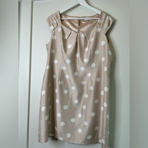 Jacques Vert dress - pale pink with white polka dots - never worn